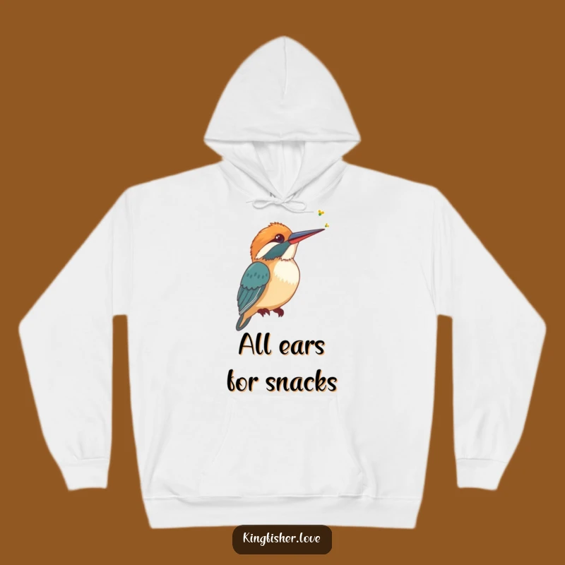 Cozy Funny Kingfisher Hoodie: Curious Bird, Perfect Warm Gift