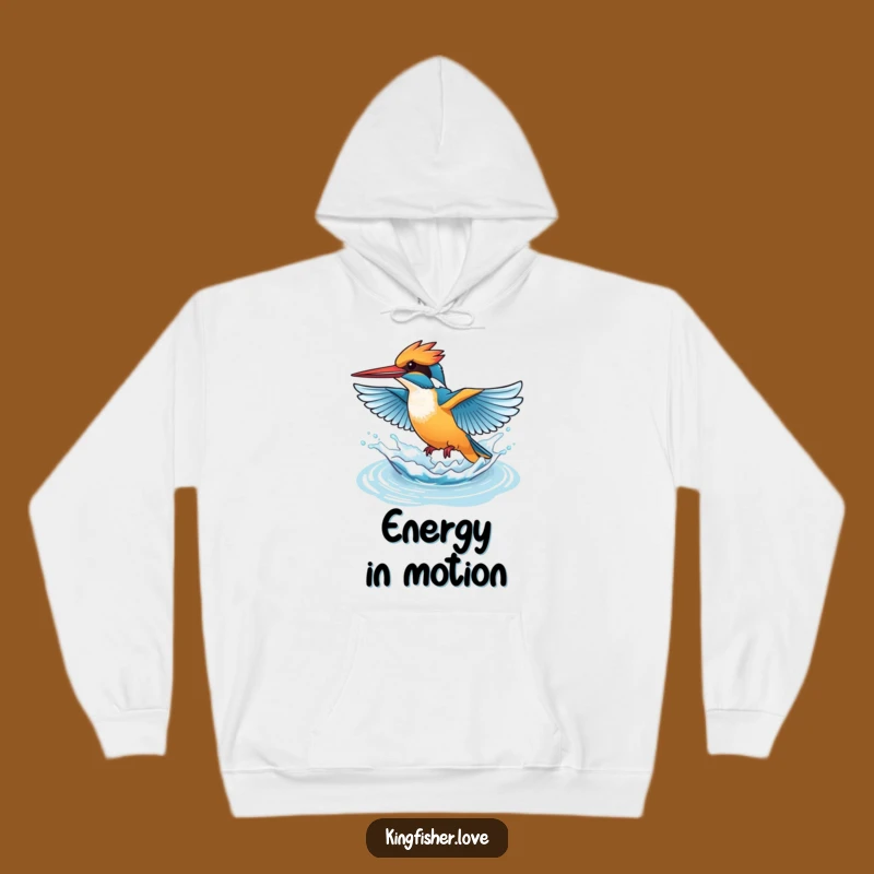 Funny Cozy Kingfisher Hoodie: Warmth and Playful Splash Humor