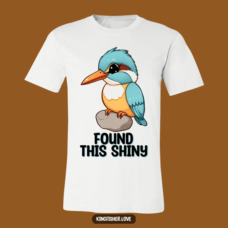 Funny Curious Kingfisher T-Shirt: Show Off Your Treasures with Humor