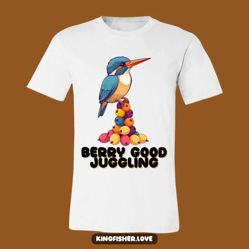 Funny Kingfisher Berry Stack T-Shirt: A Hilarious Nature Tee Gift